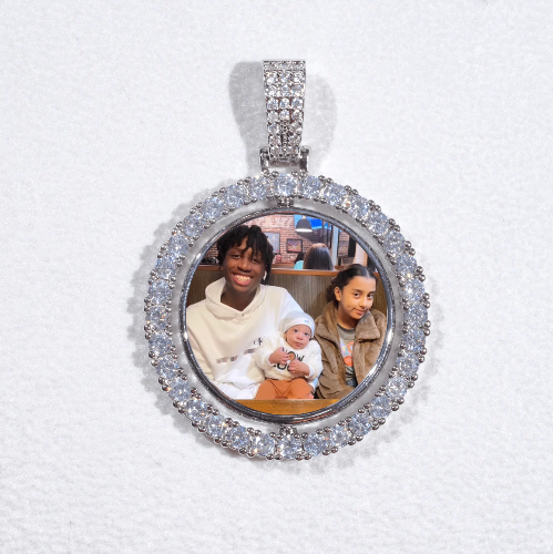 3D Spinning 2-Faced Custom Picture Pendant