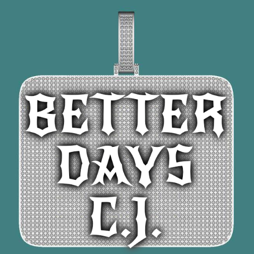 CUSTOM LETTER NECKLACE 3D BIG SQUARE