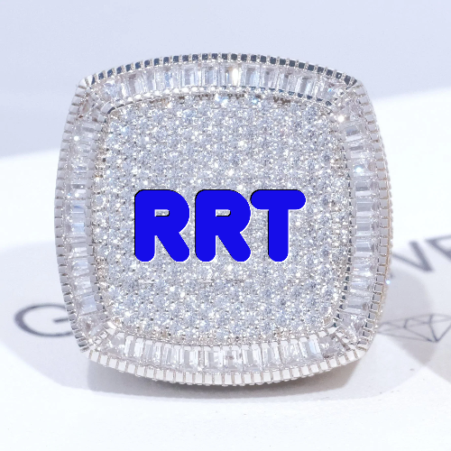 CUSTOM LETTER 3D ICED RING