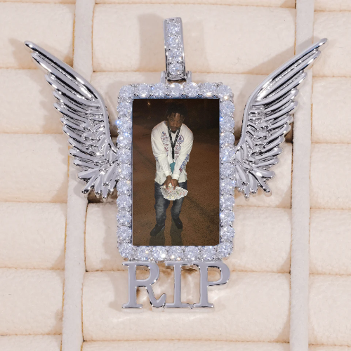 RIP WING 3D CUSTOM PICTURE PENDANT