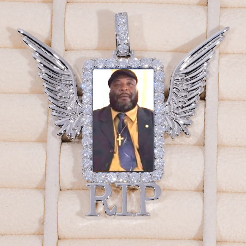 RIP WING 3D CUSTOM PICTURE PENDANT