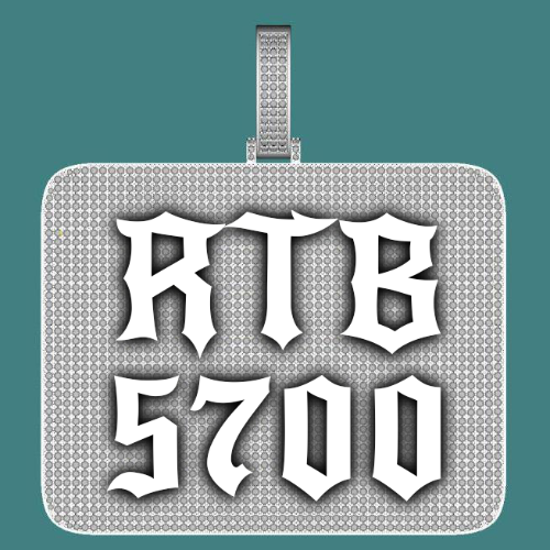 CUSTOM LETTER NECKLACE 3D BIG SQUARE