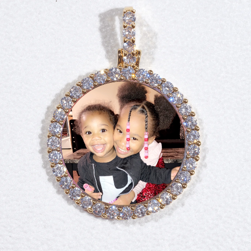 3D CIRCLE CUSTOM PICTURE PENDANT SMALL SIZE