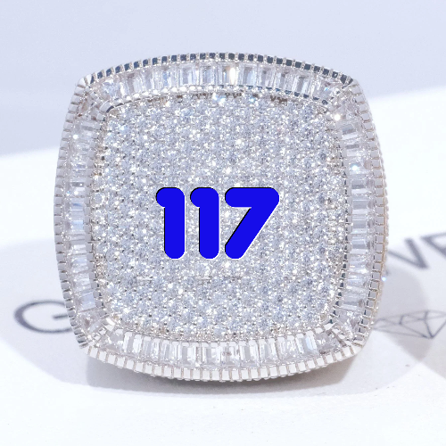 CUSTOM LETTER 3D ICED RING