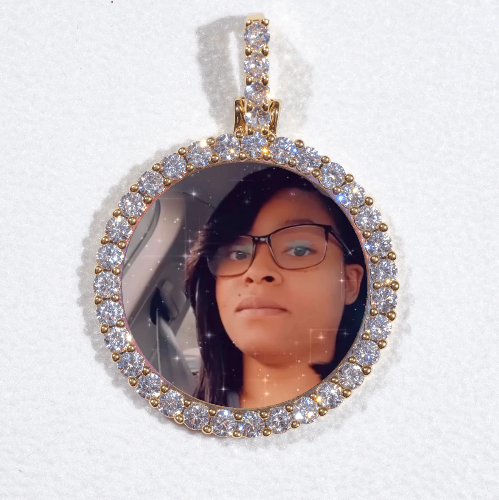 3D CIRCLE CUSTOM PICTURE PENDANT SMALL SIZE