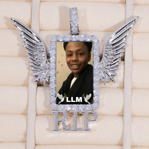 RIP WING 3D CUSTOM PICTURE PENDANT