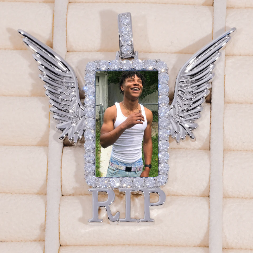 RIP WING 3D CUSTOM PICTURE PENDANT
