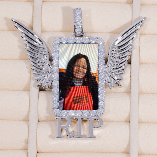 RIP WING 3D CUSTOM PICTURE PENDANT