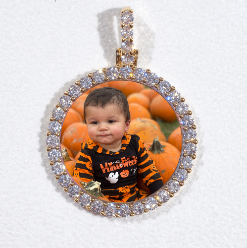 3D CIRCLE CUSTOM PICTURE PENDANT SMALL SIZE