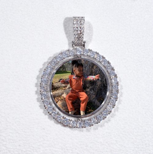 3D Spinning 2-Faced Custom Picture Pendant