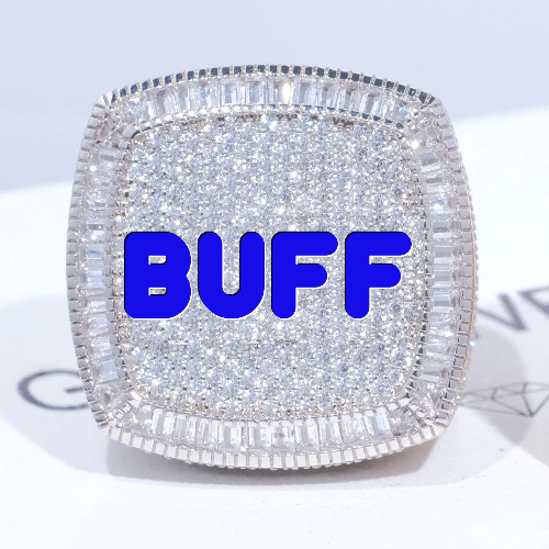 CUSTOM LETTER 3D ICED RING