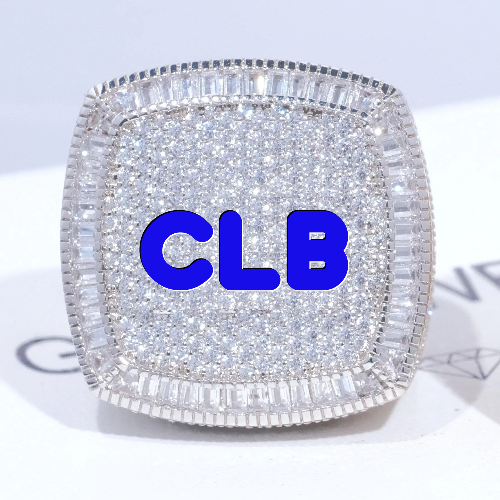 CUSTOM LETTER 3D ICED RING