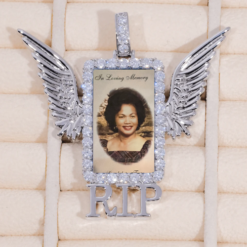 RIP WING 3D CUSTOM PICTURE PENDANT