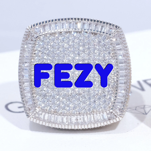 CUSTOM LETTER 3D ICED RING