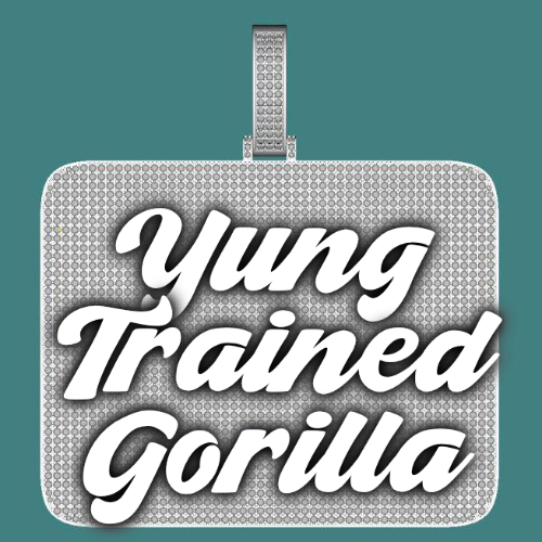 CUSTOM LETTER NECKLACE 3D BIG SQUARE