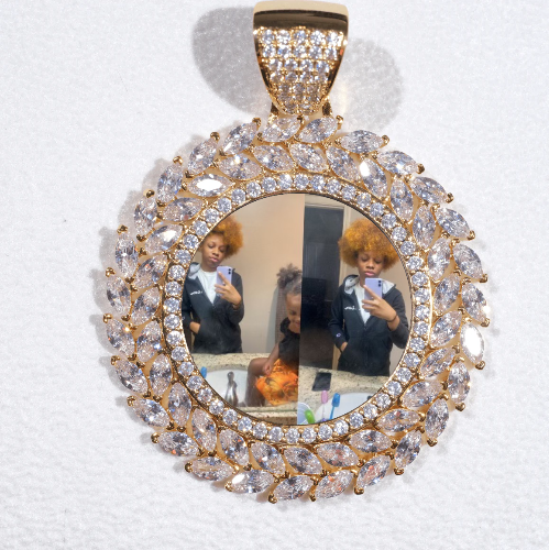 Large 3D Wheat Ear Custom Picture Pendant