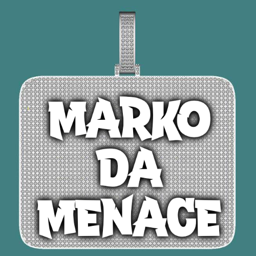 CUSTOM LETTER NECKLACE 3D BIG SQUARE