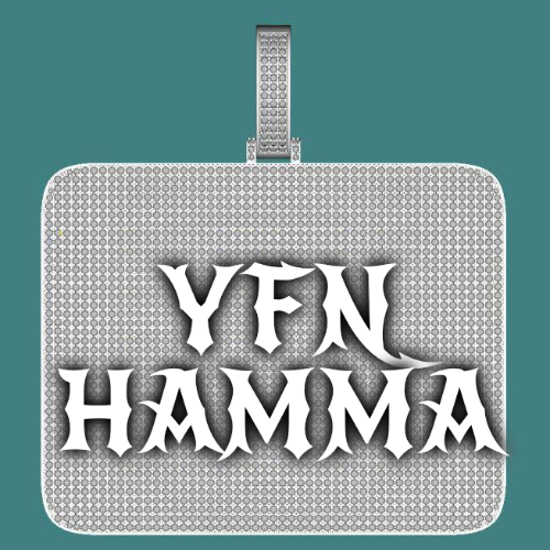 CUSTOM LETTER NECKLACE 3D BIG SQUARE