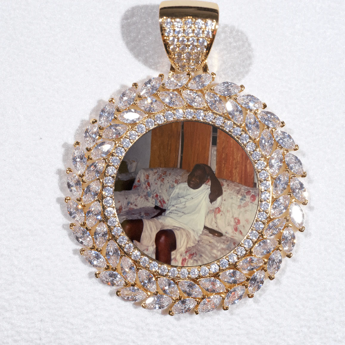 Large 3D Wheat Ear Custom Picture Pendant