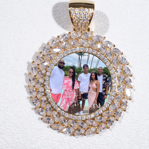 Large 3D Wheat Ear Custom Picture Pendant