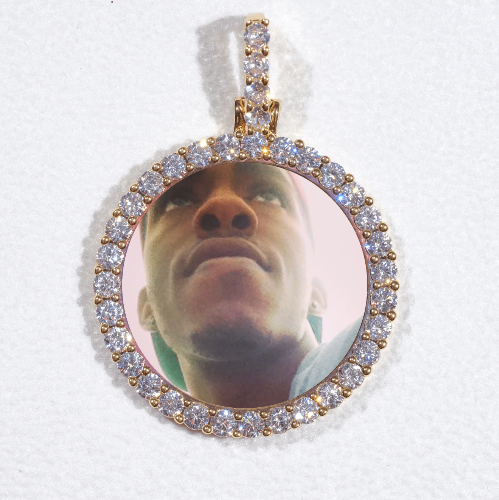 3D CIRCLE CUSTOM PICTURE PENDANT SMALL SIZE