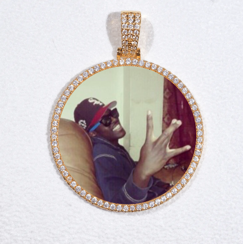 MEDIUM 3D CIRCLE CUSTOM PICTURE PENDANT