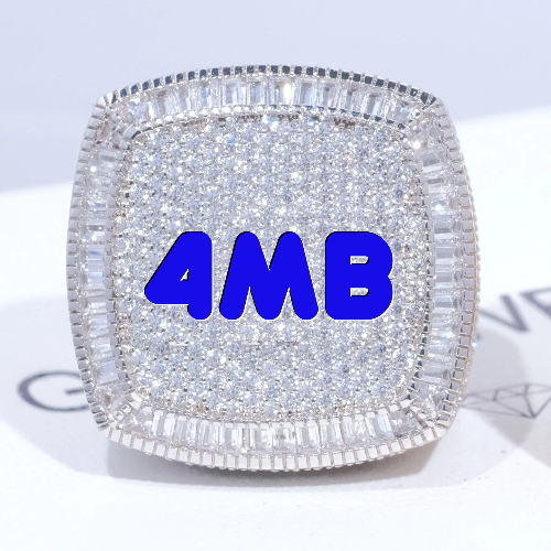 CUSTOM LETTER 3D ICED RING