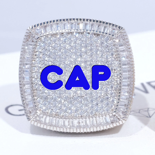 CUSTOM LETTER 3D ICED RING