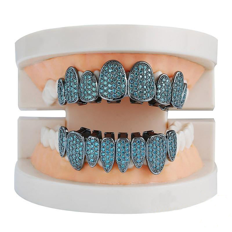 Official Limited 18K Yellow Gold-Plated Micro-inlay AAA CZ Grillz