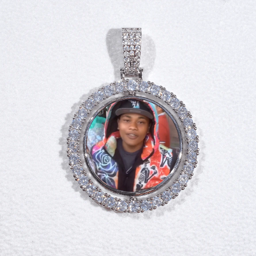 3D Spinning 2-Faced Custom Picture Pendant