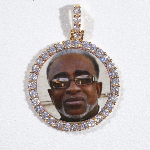 3D CIRCLE CUSTOM PICTURE PENDANT SMALL SIZE