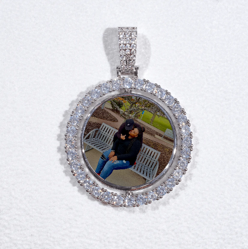 3D Spinning 2-Faced Custom Picture Pendant