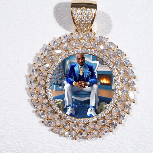 Large 3D Wheat Ear Custom Picture Pendant