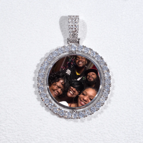 3D Spinning 2-Faced Custom Picture Pendant