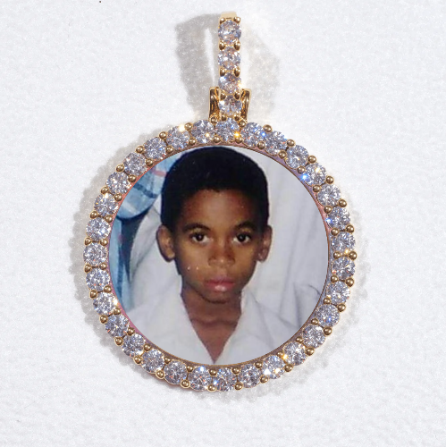 3D CIRCLE CUSTOM PICTURE PENDANT SMALL SIZE