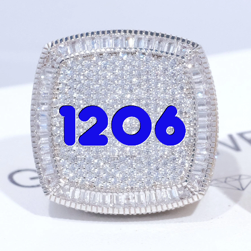 CUSTOM LETTER 3D ICED RING