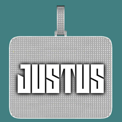 CUSTOM LETTER NECKLACE 3D BIG SQUARE