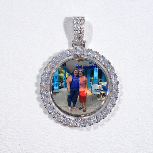 3D Spinning 2-Faced Custom Picture Pendant