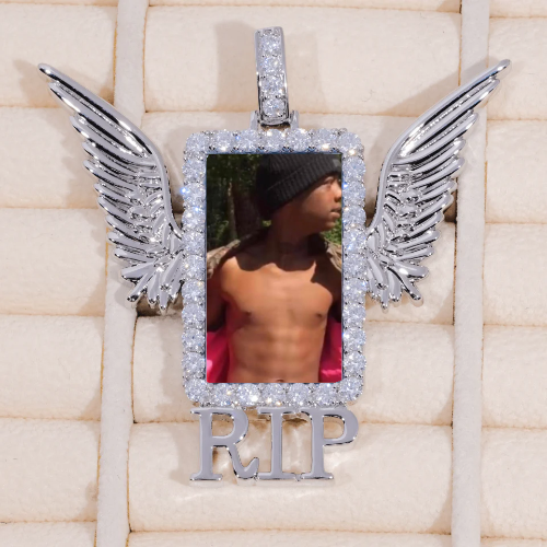 RIP WING 3D CUSTOM PICTURE PENDANT