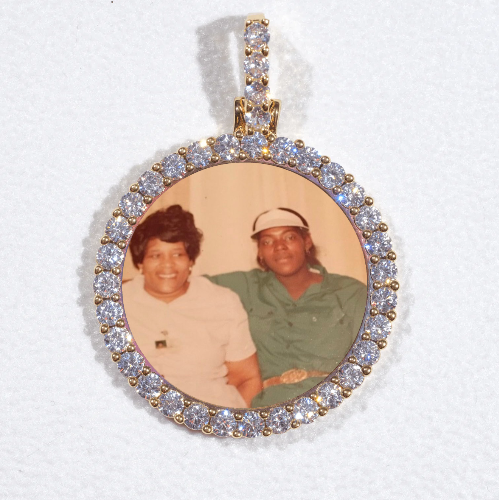 3D CIRCLE CUSTOM PICTURE PENDANT SMALL SIZE