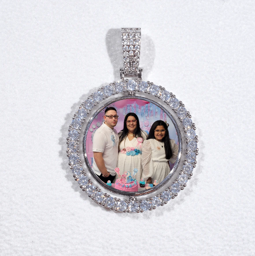 3D Spinning 2-Faced Custom Picture Pendant