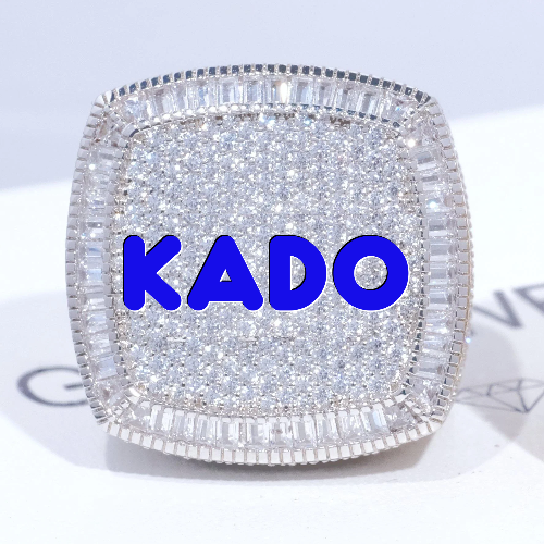 CUSTOM LETTER 3D ICED RING