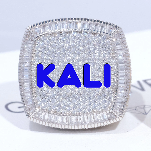 CUSTOM LETTER 3D ICED RING
