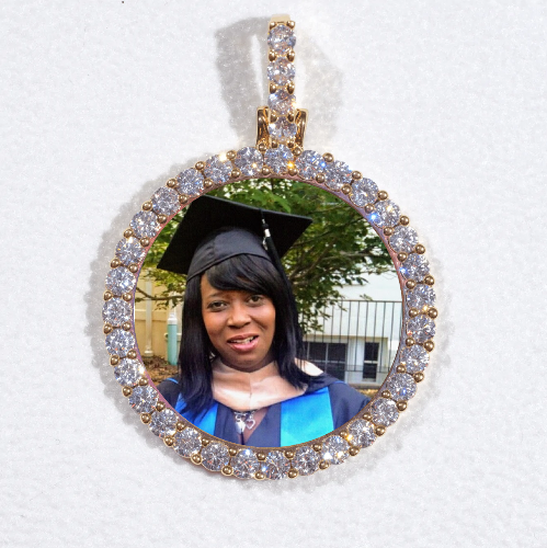 3D CIRCLE CUSTOM PICTURE PENDANT SMALL SIZE