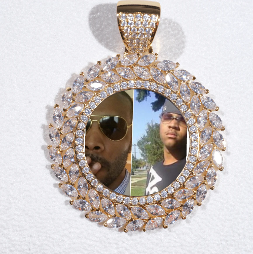Large 3D Wheat Ear Custom Picture Pendant