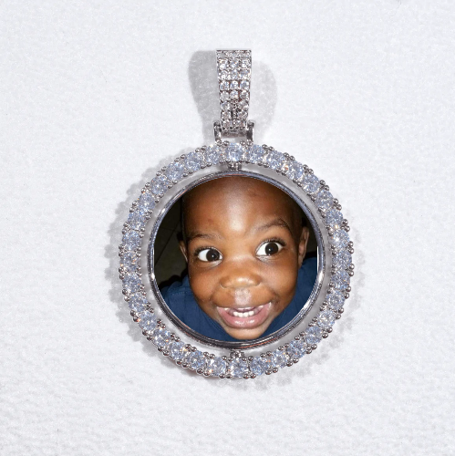 3D Spinning 2-Faced Custom Picture Pendant