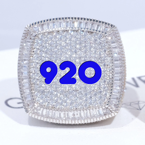 CUSTOM LETTER 3D ICED RING