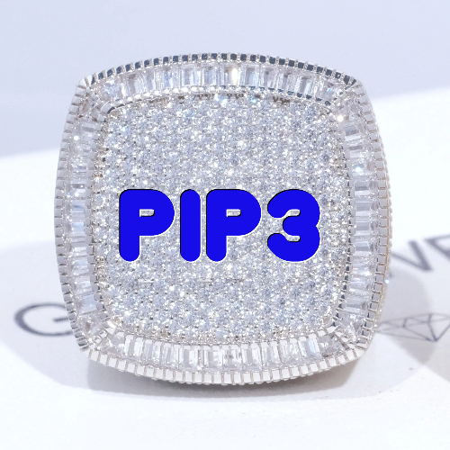 CUSTOM LETTER 3D ICED RING