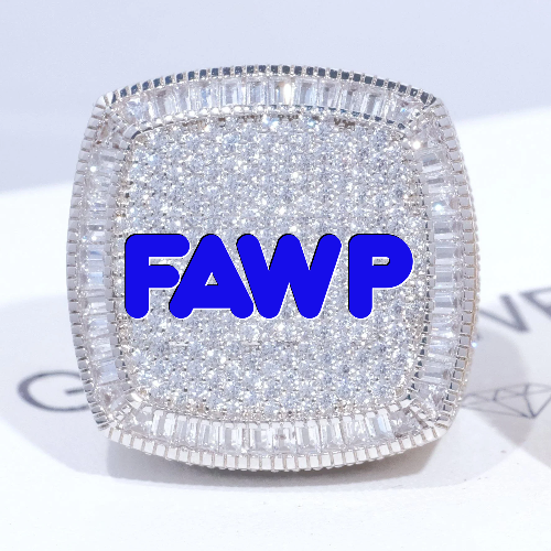 CUSTOM LETTER 3D ICED RING