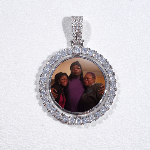 3D Spinning 2-Faced Custom Picture Pendant